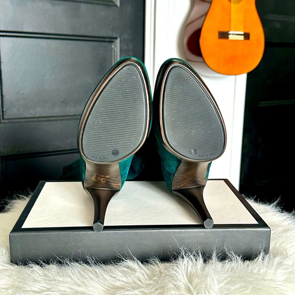 Tamara Mellon Suede New View Bohemian Green Boots - Picture 4 of 5